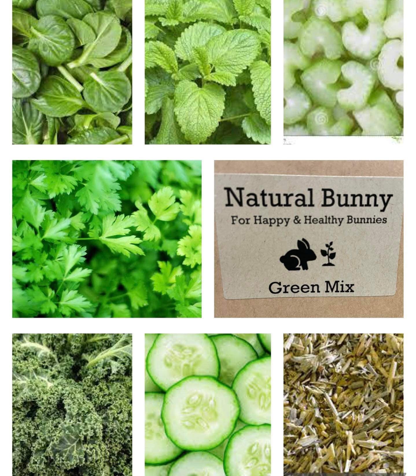 Natural Bunny - Green Mix