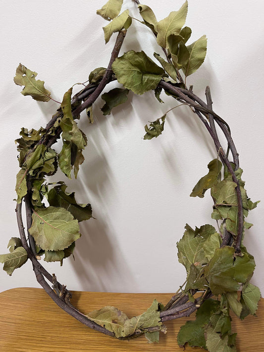 Apple branch wreath