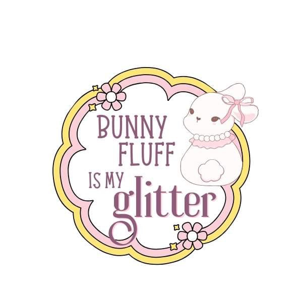 Bunny quote sticker - large