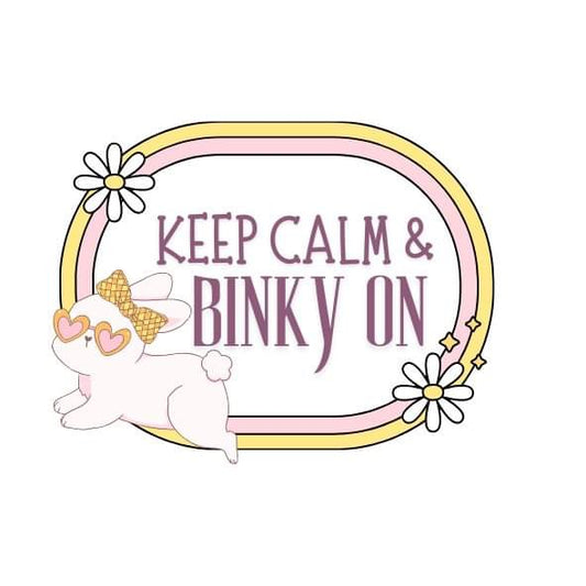 Bunny quote sticker - large