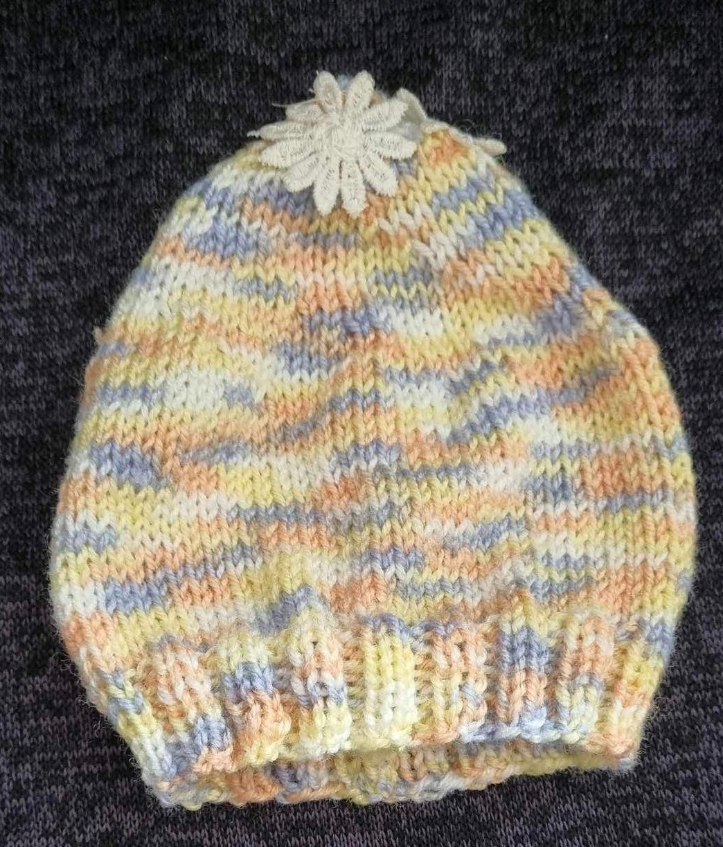 TJ Friends - child daisy rainbow beanie