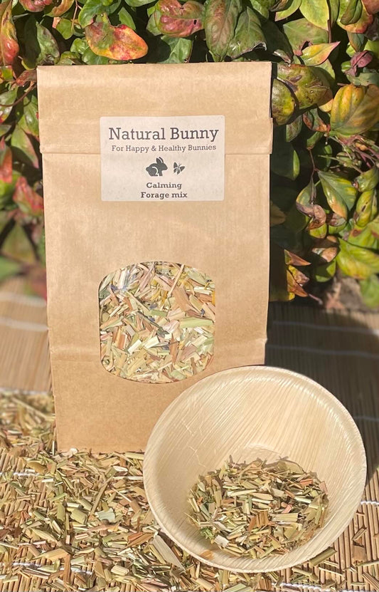 Natural Bunny - Calming Forage Mix & Plate