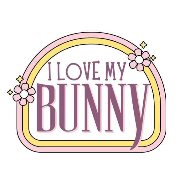 Bunny quote sticker - large