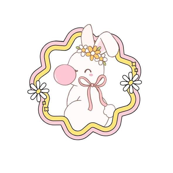 Bunny quote sticker - large